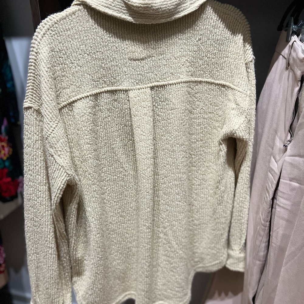 Cream Button Down Nordstrom/ Thread And Supply - image 1